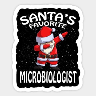 Santas Favorite Microbiologist Christmas Sticker